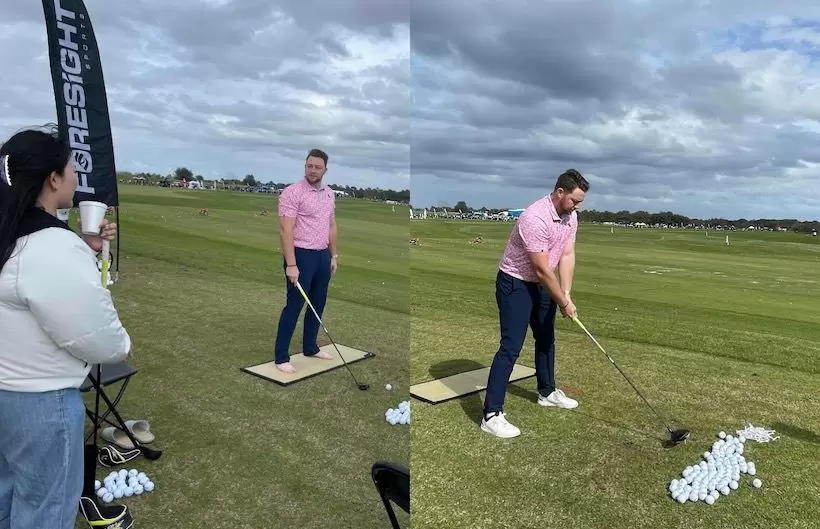 畳に乗って裸足でスイングすることにより、足裏や内転筋の使い方がわかり、筋肉も鍛えられる