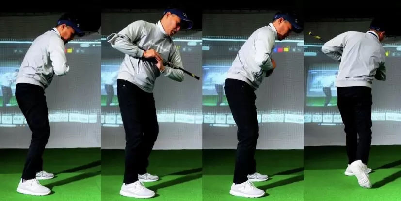 「腕振り」タイプの人はクラブを振らずカラダの動きを覚えこませる