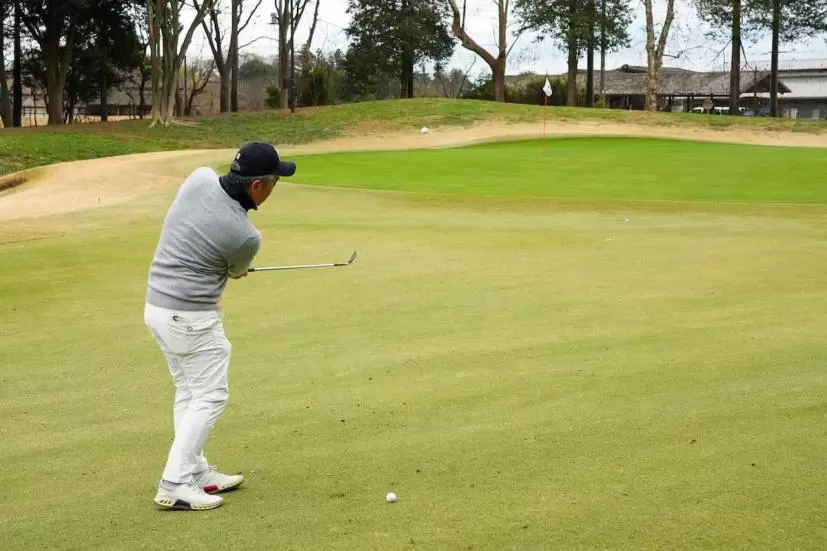 アプローチ,冬ゴルフ