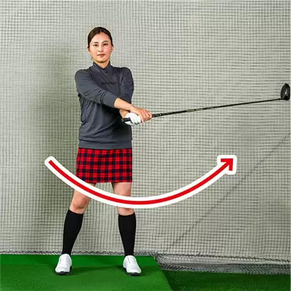 自分から見て時計の針と同じ方向の右回りに動かすのが大事なポイント。