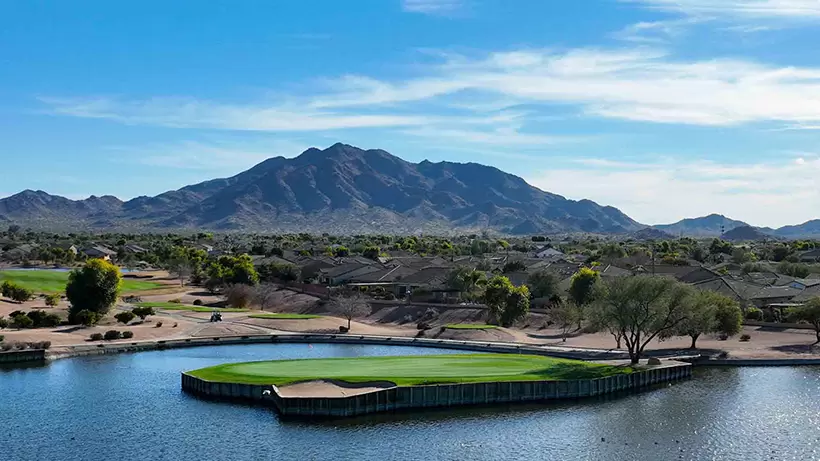 セビル・ゴルフ・アンド・カントリークラブ（名物ホール#17のアイランド・グリーン）