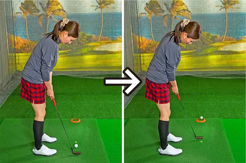 スパットに真っすぐ打つ練習を積んでおけばショートパットもロングパットもどんどん上手くなる。