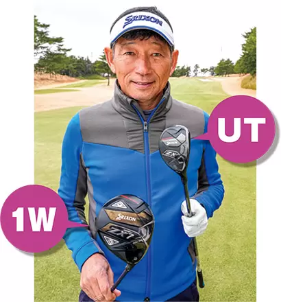 ティショットは1Wと決めつけない。ボールが右に飛びやすい人はUTなどバンカーまで届かないクラブで打つのが最善策といえる。