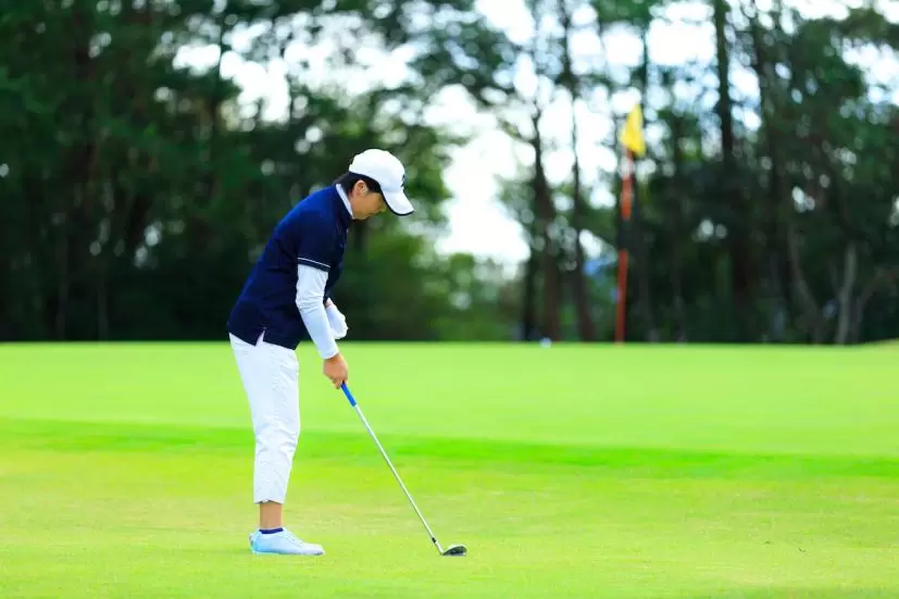 ゴルフ,ボール位置