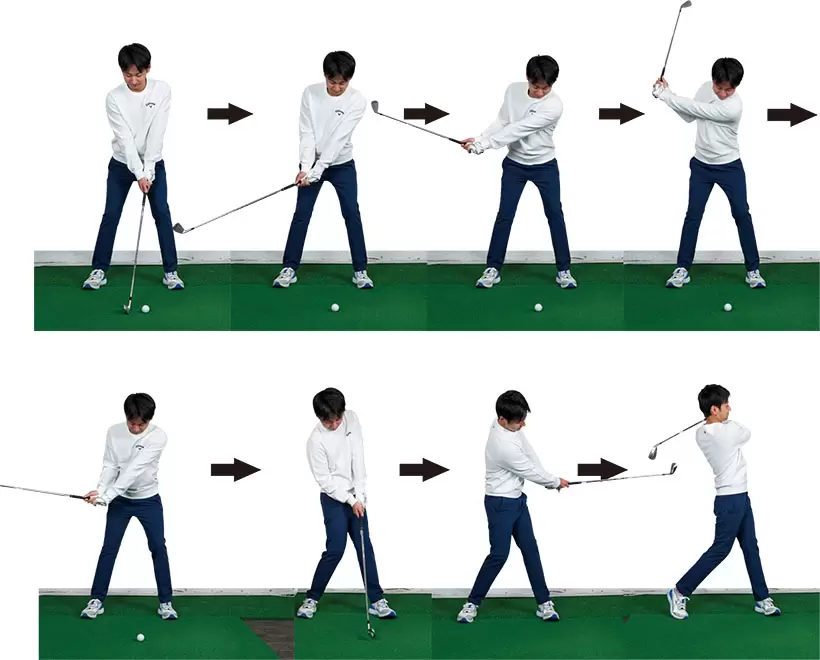 杉野さんのアイアンショットを見てみましょう！