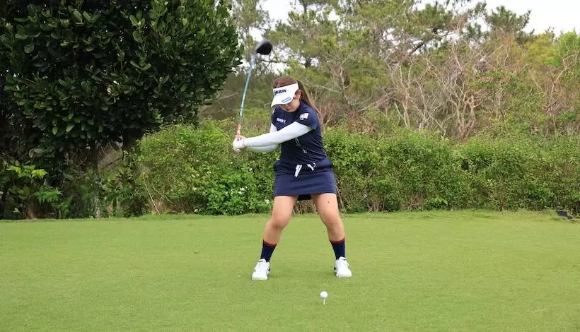 ゴルフスイング,山下美夢有