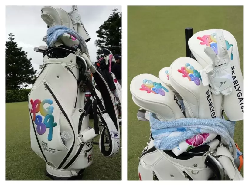 女子プロ,キャディバッグ