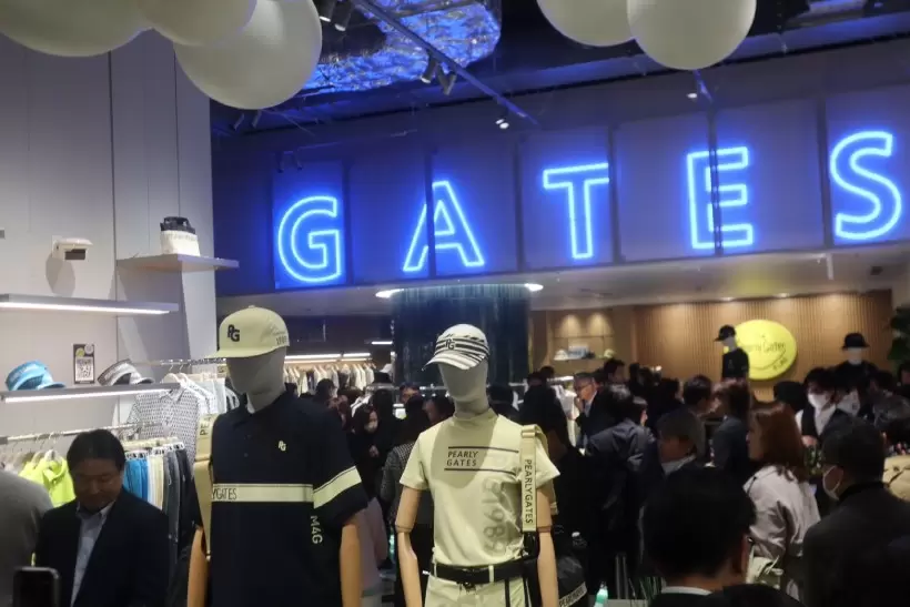 パーリーゲイツ,旗艦店,オープニングイベント,店内