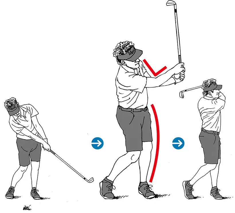 「ホーガンも同様ですが、フォローでは左腕を短く使うことでヘッドを丸く振り抜くと、身体に余計な負荷がかからず、故障を防ぐことができます」