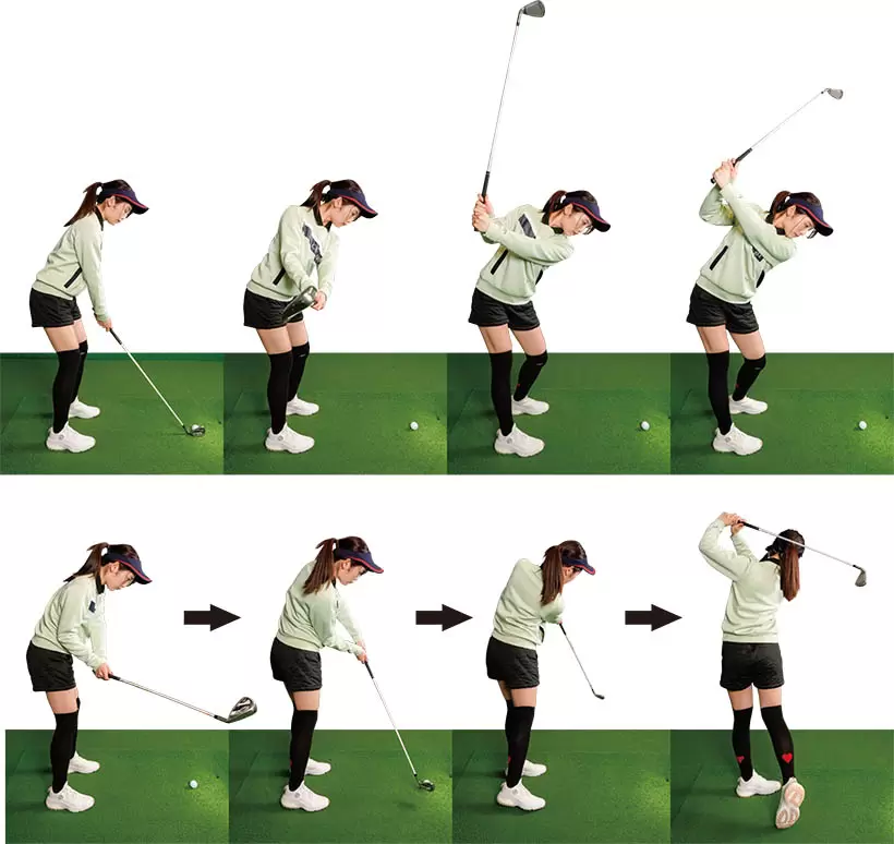 中島さんのアイアンショットを見てみましょう！