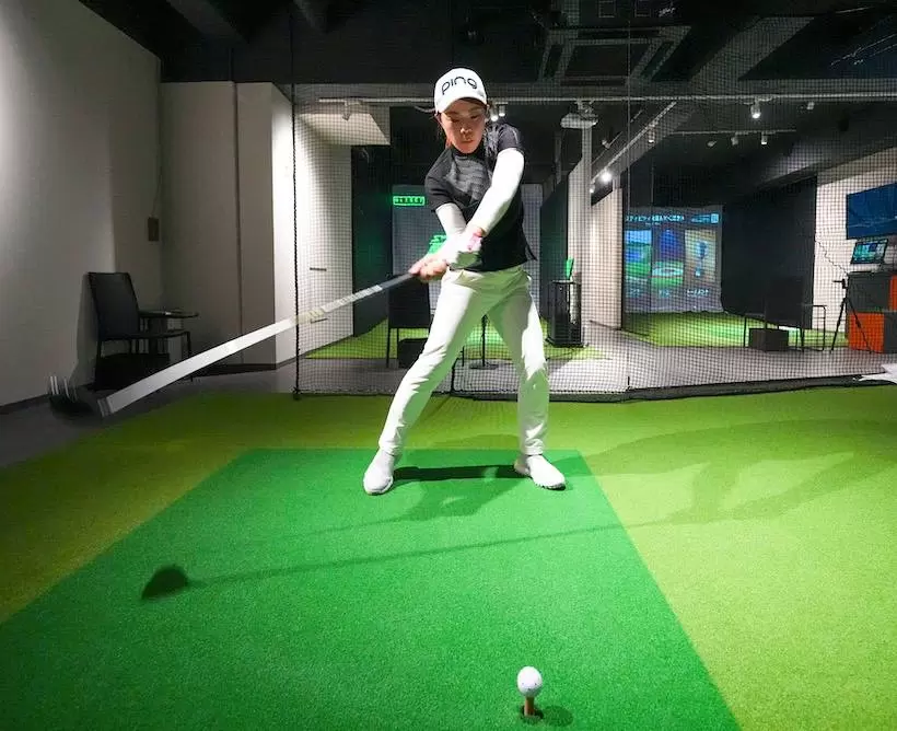 ゴルフスイング,ダウンスイング,神田美優