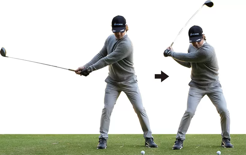 石川遼,スイング