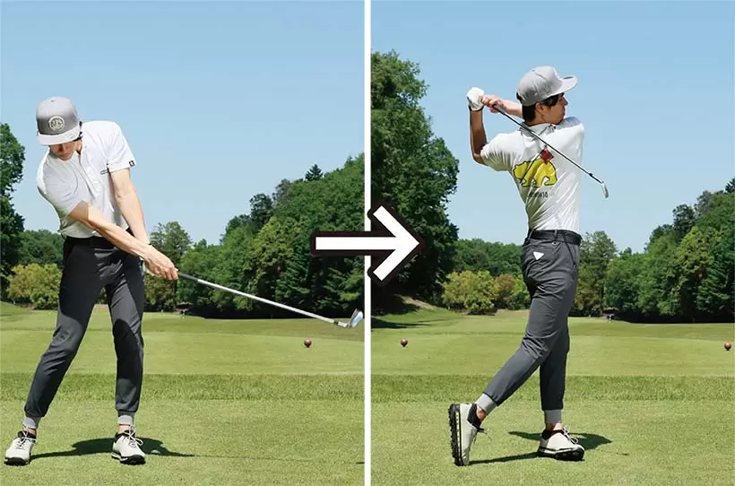 7番アイアンくらいならキレイに振れてフィニッシュが作れるゴルファーは多い。