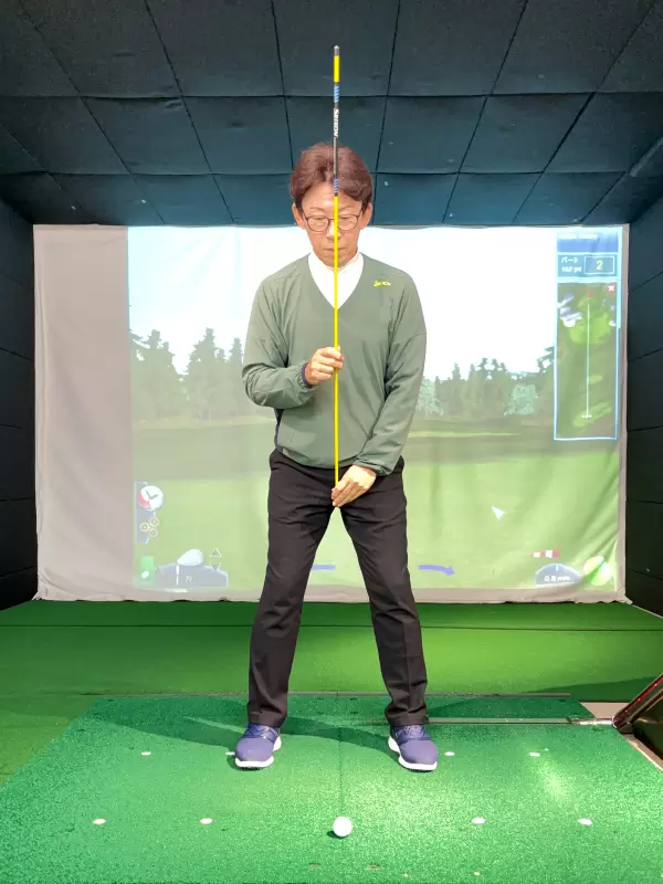 スイング軸を意識しましょう