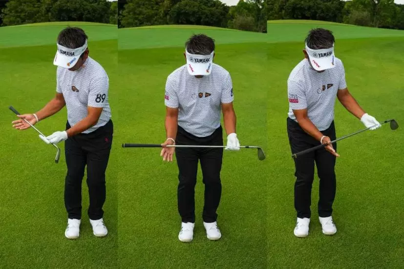 『寄るアプローチ』は体もクラブも左右対称に動かすとミート率がよくなる！