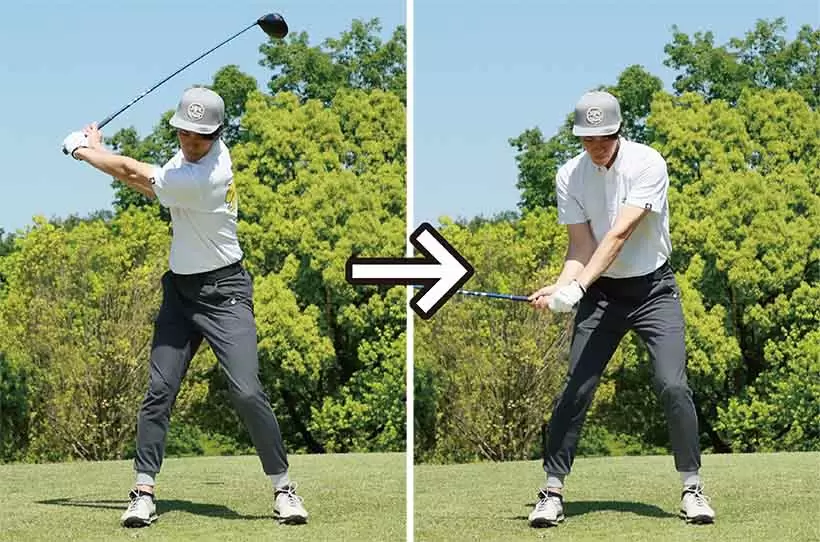 遠心力を感じる素振りをたくさんやってカラダに覚え込ませると上達が早い。