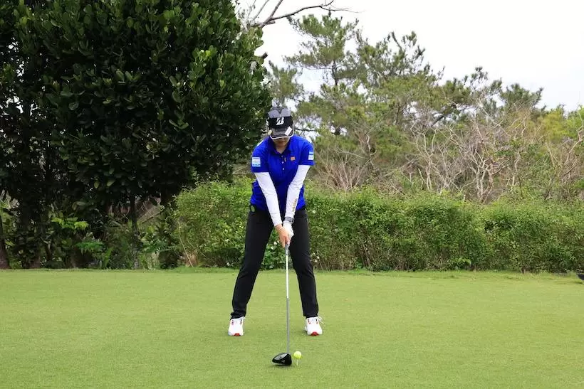 桑木志帆,スイング,ドライバースイング