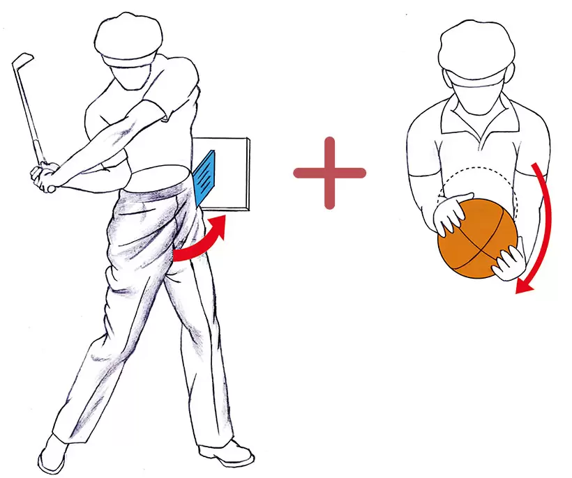 「左脚や左腕を突っ張らせることで手元の動きを詰まらせ、ヘッドを走らせる“左のカベ”はフックのミスの元。ホーガン流は左腰を回し続ける中で、左腕のたぐり動作でリリースを促すので、操作性が損なわれません」