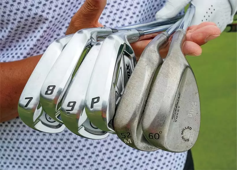 同じキャリーのまま、ショートアイアンで低い球、サンドウェッジで高い球を打つ。こうして「アプローチの引き出しを増やす」ことが大事。