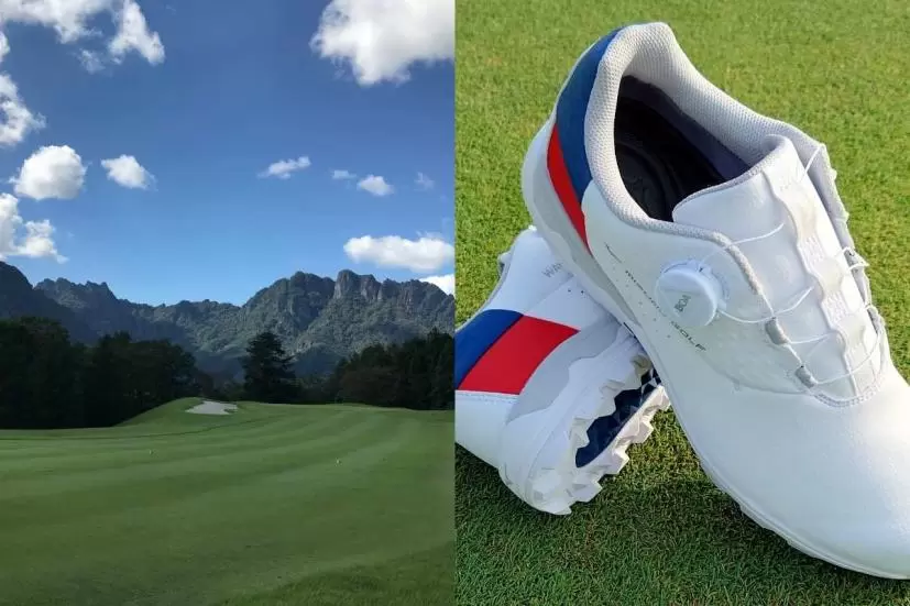 涼しい早朝ゴルフを100%楽しむ前なら『防水保証』付きのゴルフシューズが必須！？