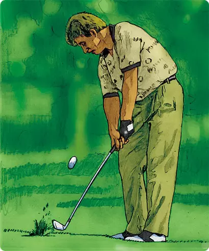 インパクト直後に右腕が伸び切るプライス。このリリースから逆算して、シンプルに叩ける反復性の高いスイングを完成させた。