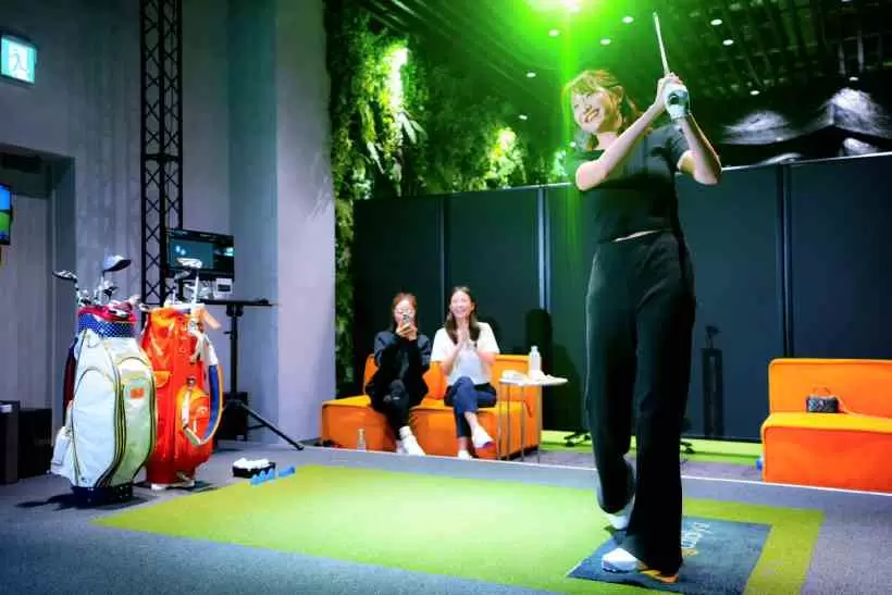 ゴルフ女子,シミュレーションゴルフ