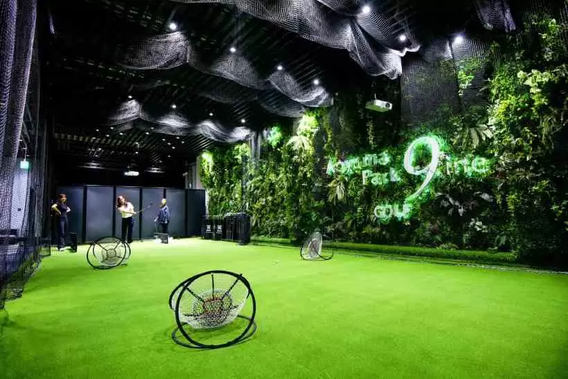 ゴルフ女子,シミュレーションゴルフ