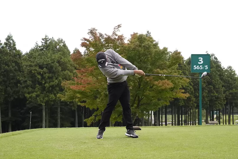 河本力,ドライバー,スイング,ドライビングディスタンス