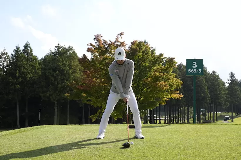 清水大成,ドライバースイング,連続写真