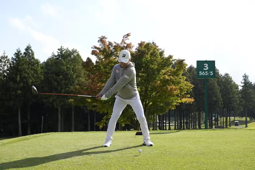 清水大成,ドライバースイング,連続写真