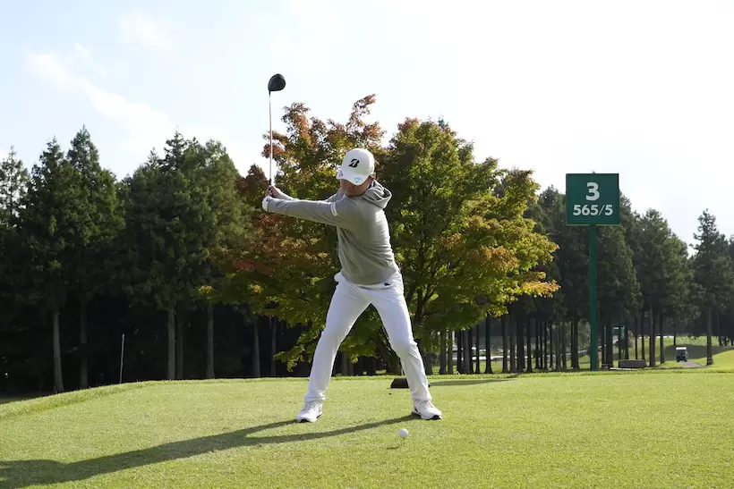 清水大成,ドライバースイング,連続写真