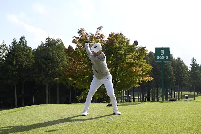 清水大成,ドライバースイング,連続写真