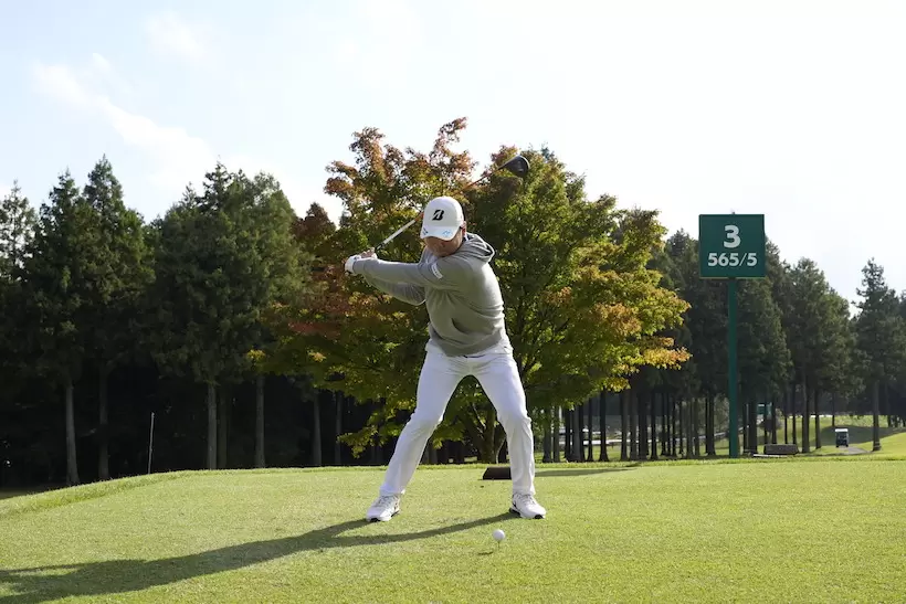清水大成,ドライバースイング,連続写真