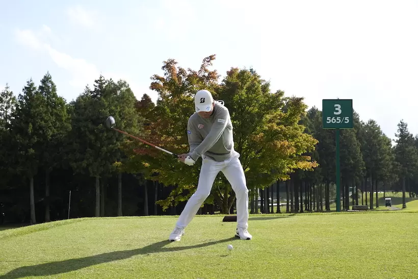 清水大成,ドライバースイング,連続写真