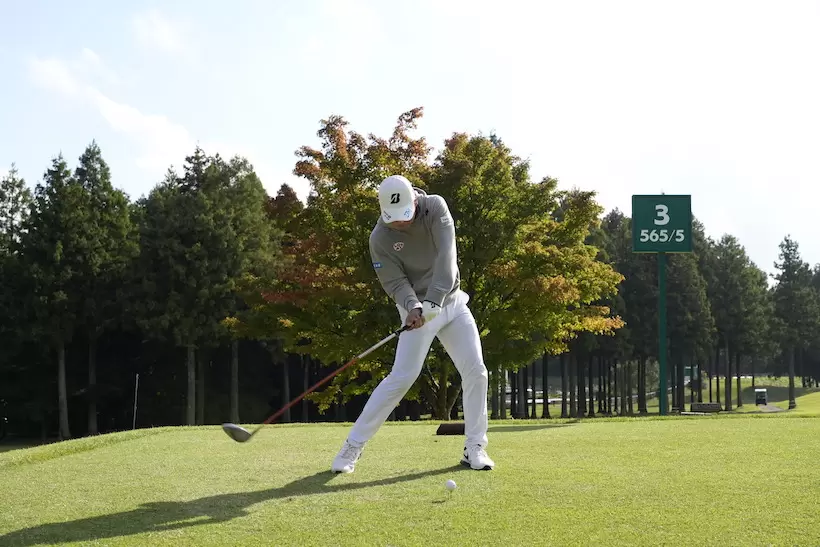 清水大成,ドライバースイング,連続写真