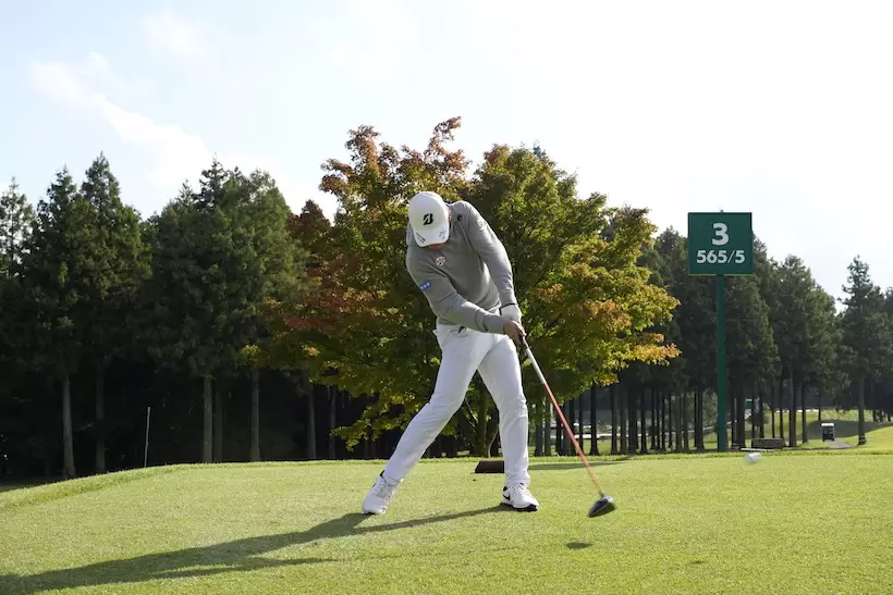 清水大成,ドライバースイング,連続写真