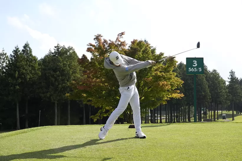 清水大成,ドライバースイング,連続写真