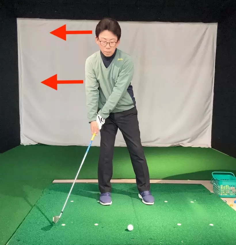 右脚でしっかり踏ん張ることが大切