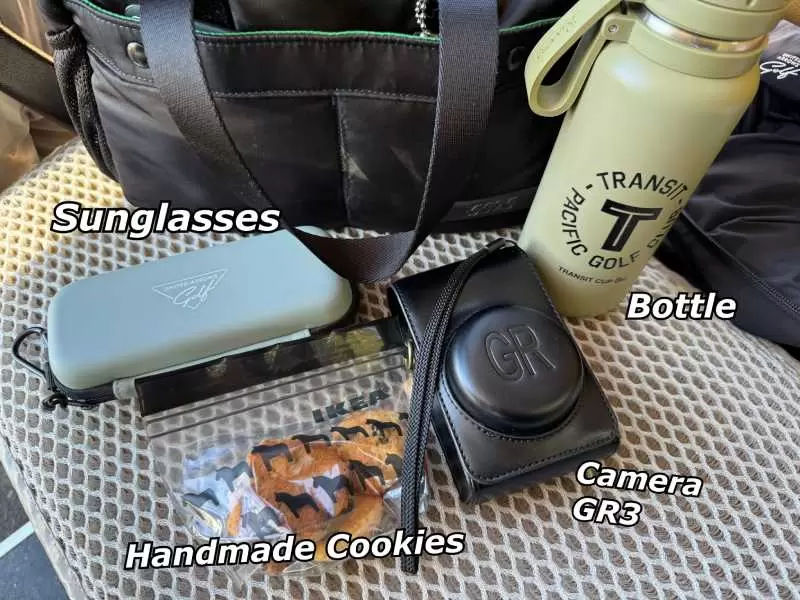 ゴルフ女子,バックの中身,カートバッグ