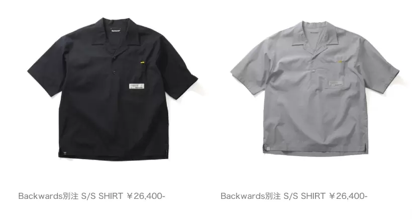 AS2OV,バックワーズ,ゴルフウェア,コラボレーション