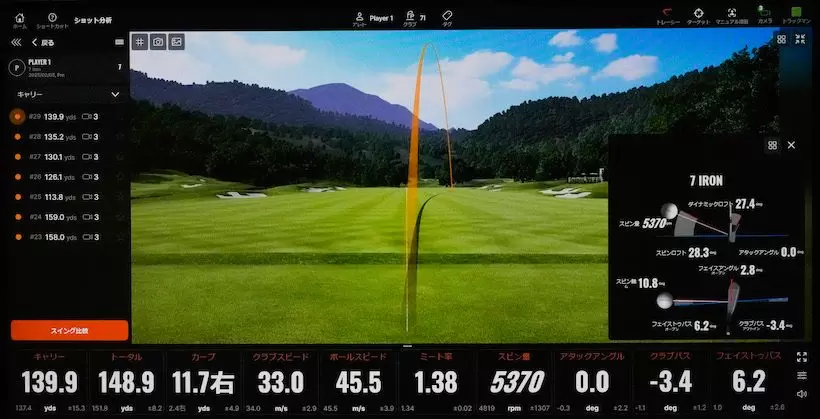 7番アイアンの飛距離