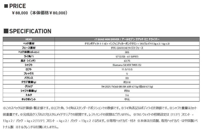テーラーメイド,クラブ,ミニドライバー