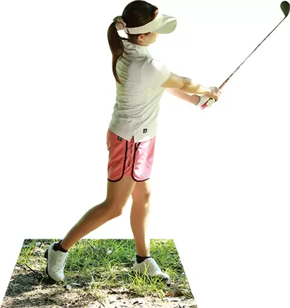 フィニッシュはトップより低く止める