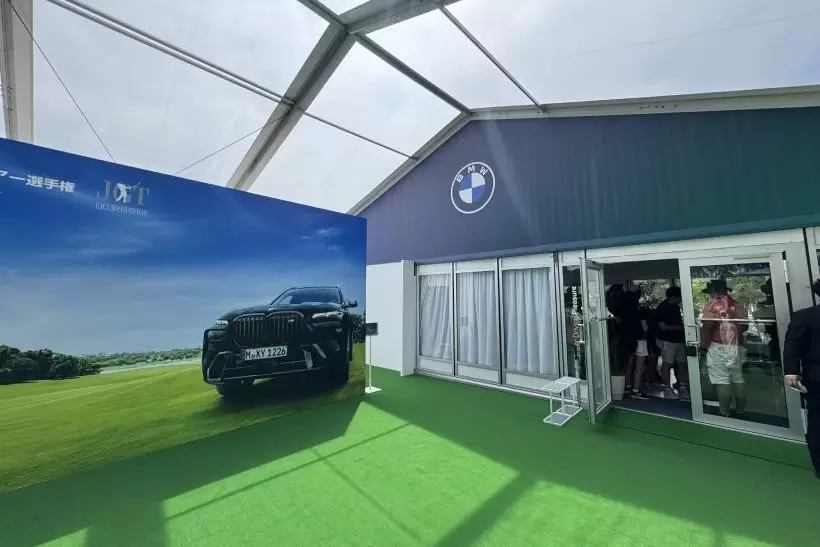 BMW,ゴルフトーナメント,トーナメント取材,ツアー選手権,ラウンジ