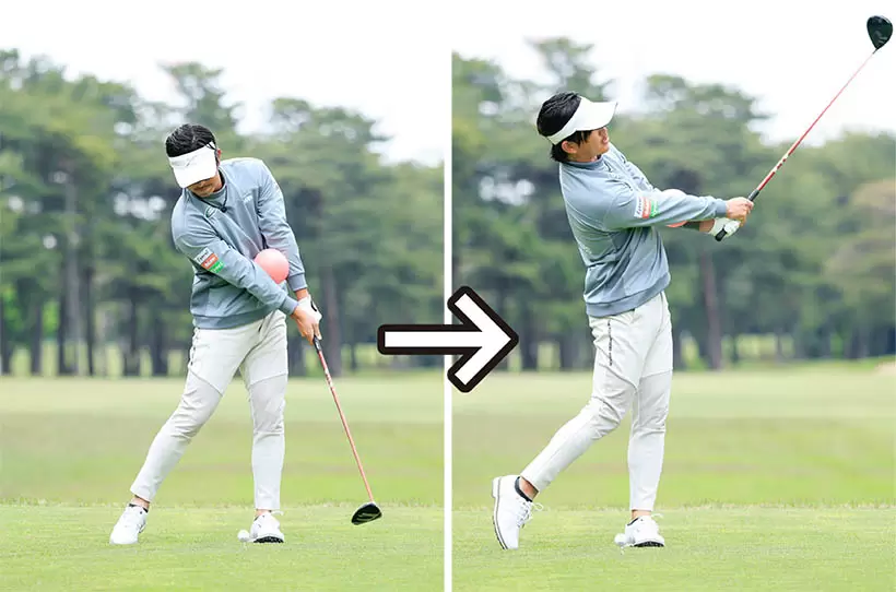 手首を柔らかく使えれば正しい手打ちとなるし、カラダの回転が連動しやすい。