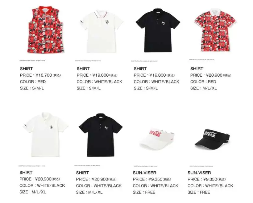 ジュングループ,コカコーラ,ジュンロペ,サタデーズ,コラボアイテム,ゴルフウェア