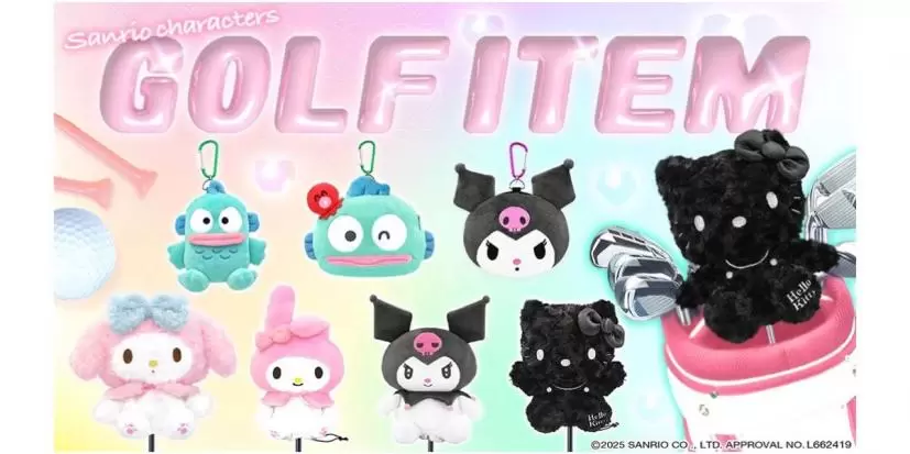 ゴルフアイテム,サンリオ,ヘッドカバー,ゴルフグッズ