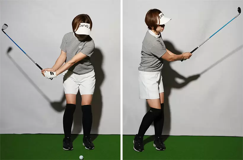 ボールを上げるアプローチでは大きな振り幅が必要。クラブの動きが大きいほどミスのリスクは増える。