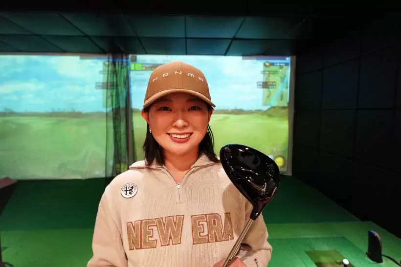 女子プロ,本間ゴルフ,シミュレーションラウンド,インドア,イベント,吉川桃