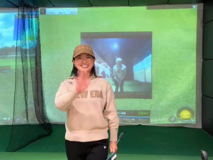 女子プロ,本間ゴルフ,シミュレーションラウンド,インドア,イベント,吉川桃